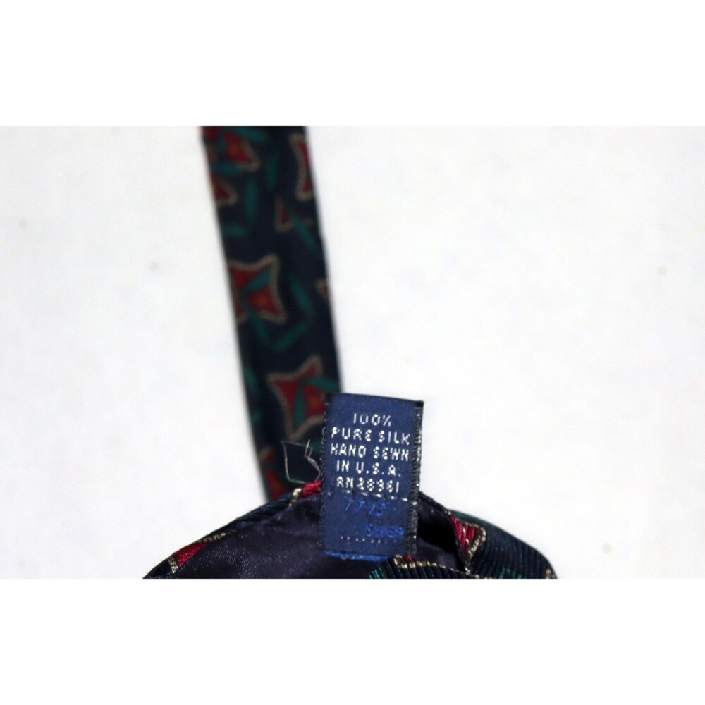 Vintage Burberrys Of London Mens Pure Silk Necktie - Picture 7 of 7